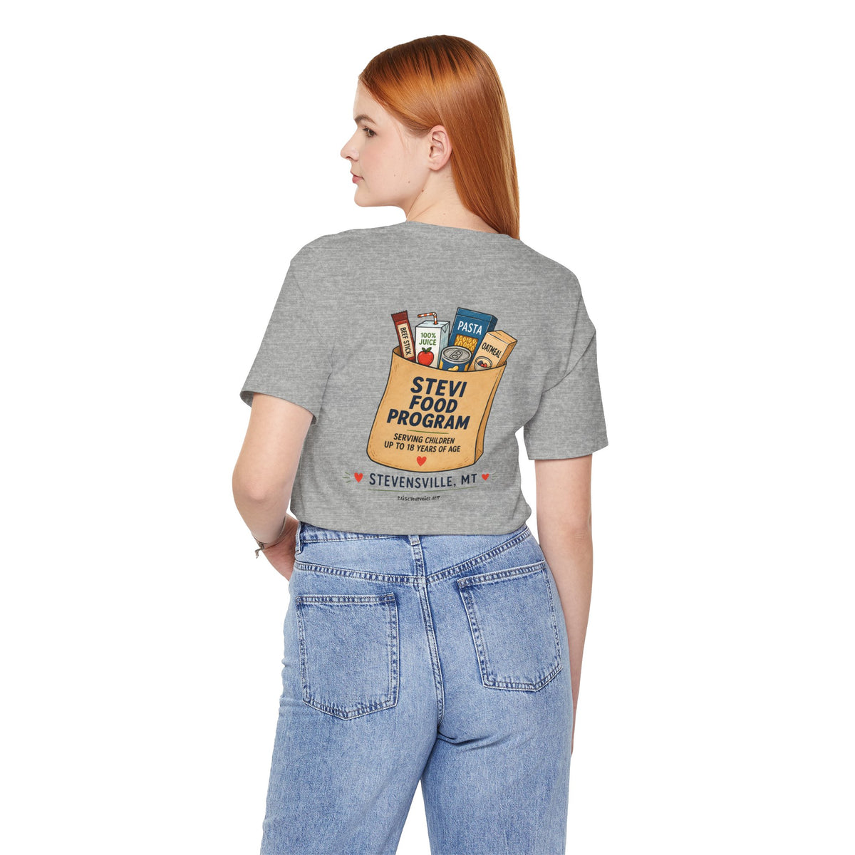 Stevi Food Program Grocery Bag – Unisex Jersey Short Sleeve Tee