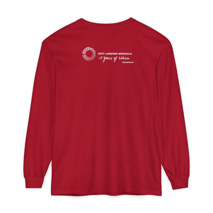 Soft Landing Missoula - 10 Years Welcome, unisex long sleeve tee.