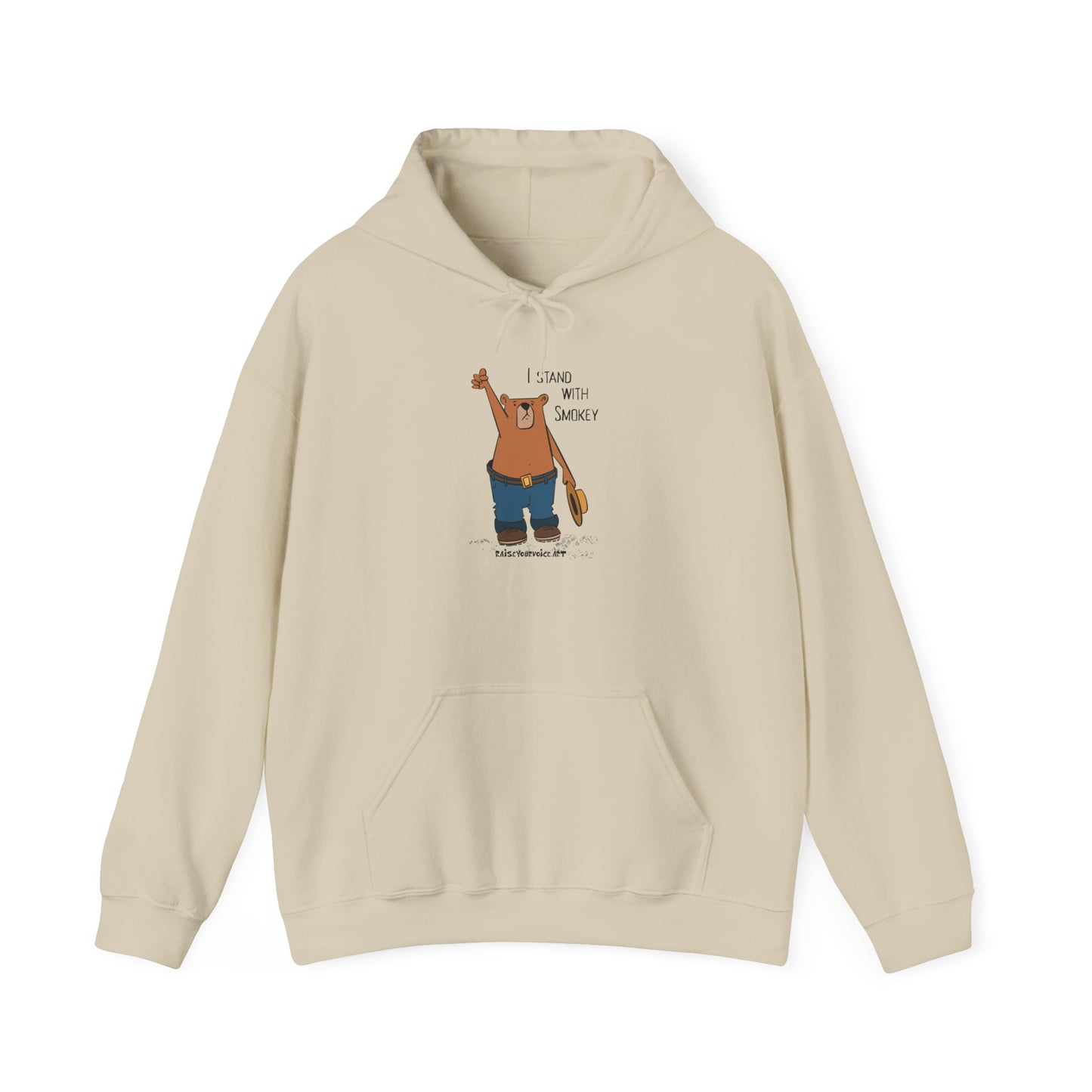 I Stand With Smokey Hoodie - Unisex Heavy Blend™ Sweatshirt for Nature Lovers
