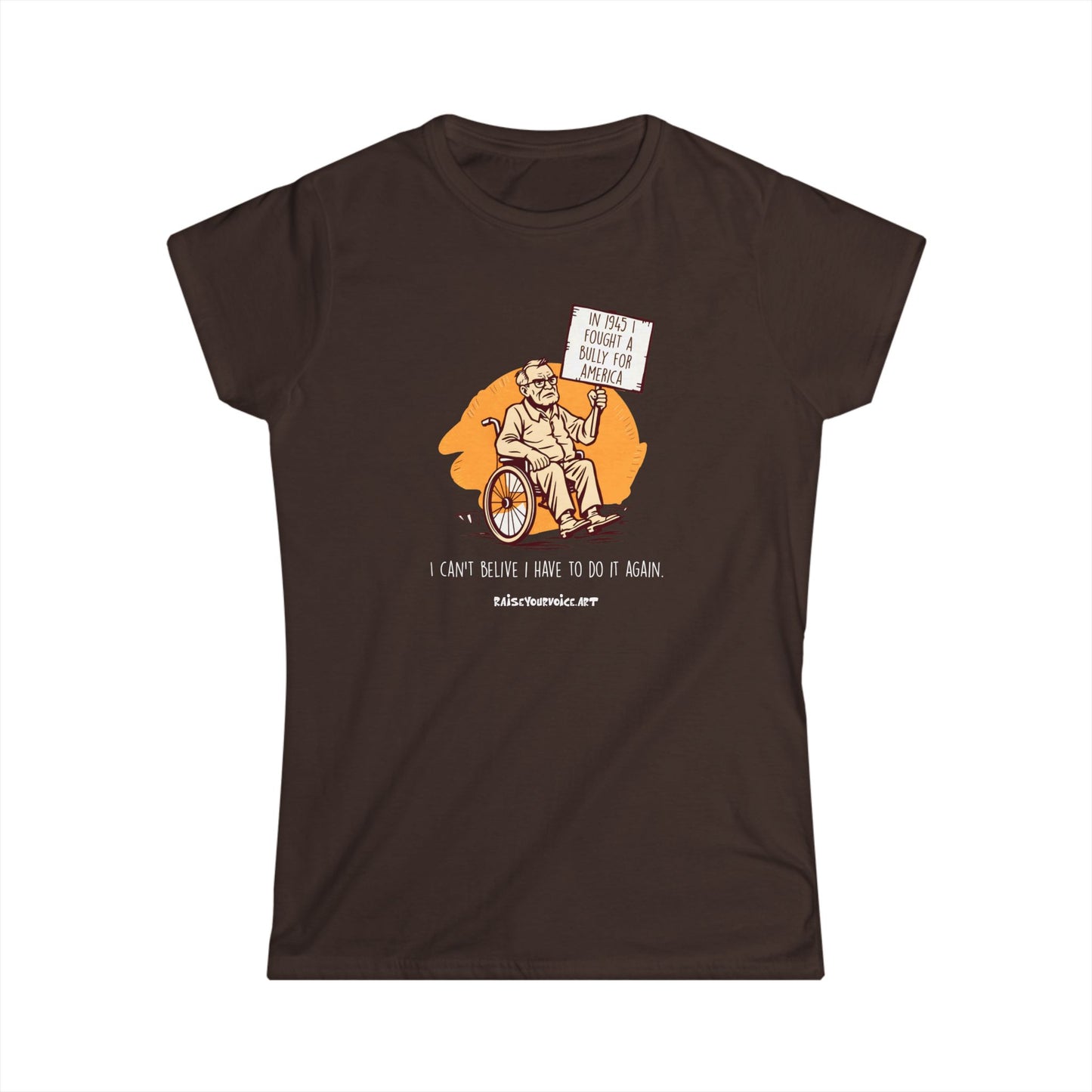 Women's Tee - Raise Your Voice Against Fighting Fascism in America
