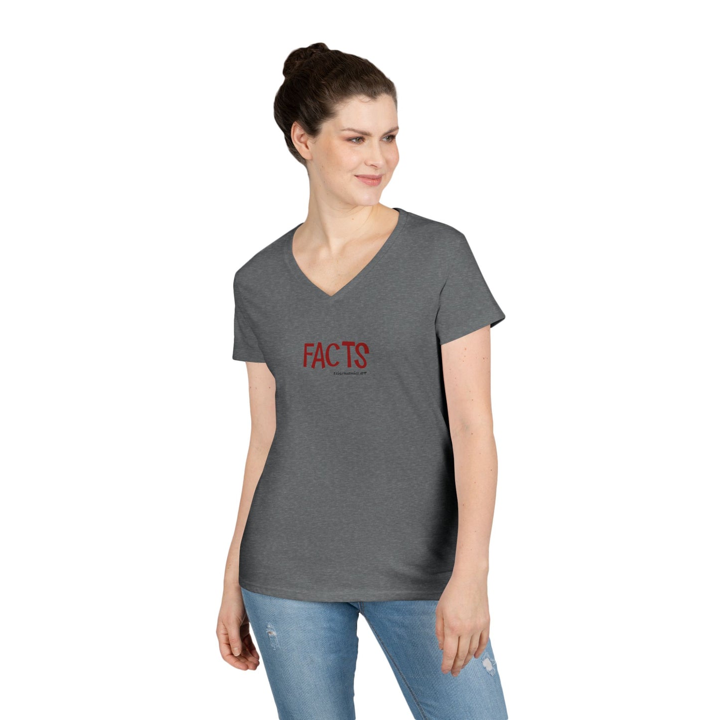 Facts - women's v-neck tee