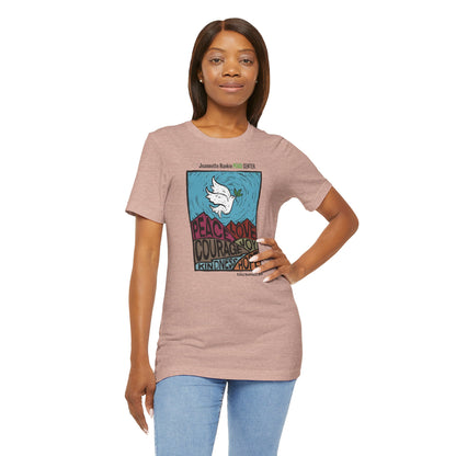 Jeannette Rankin Peace Center Unisex Jersey Short Sleeve Tee