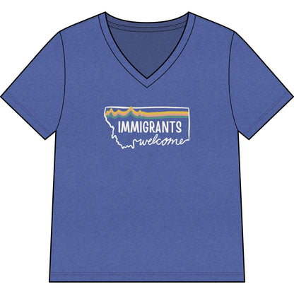 Soft Landing Missoula – 10 Years Welcome, women's v-neck tee.