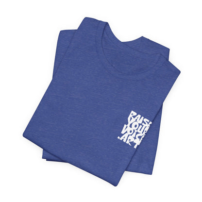 Montana Plan Ballot Box, image on back, unisex tee