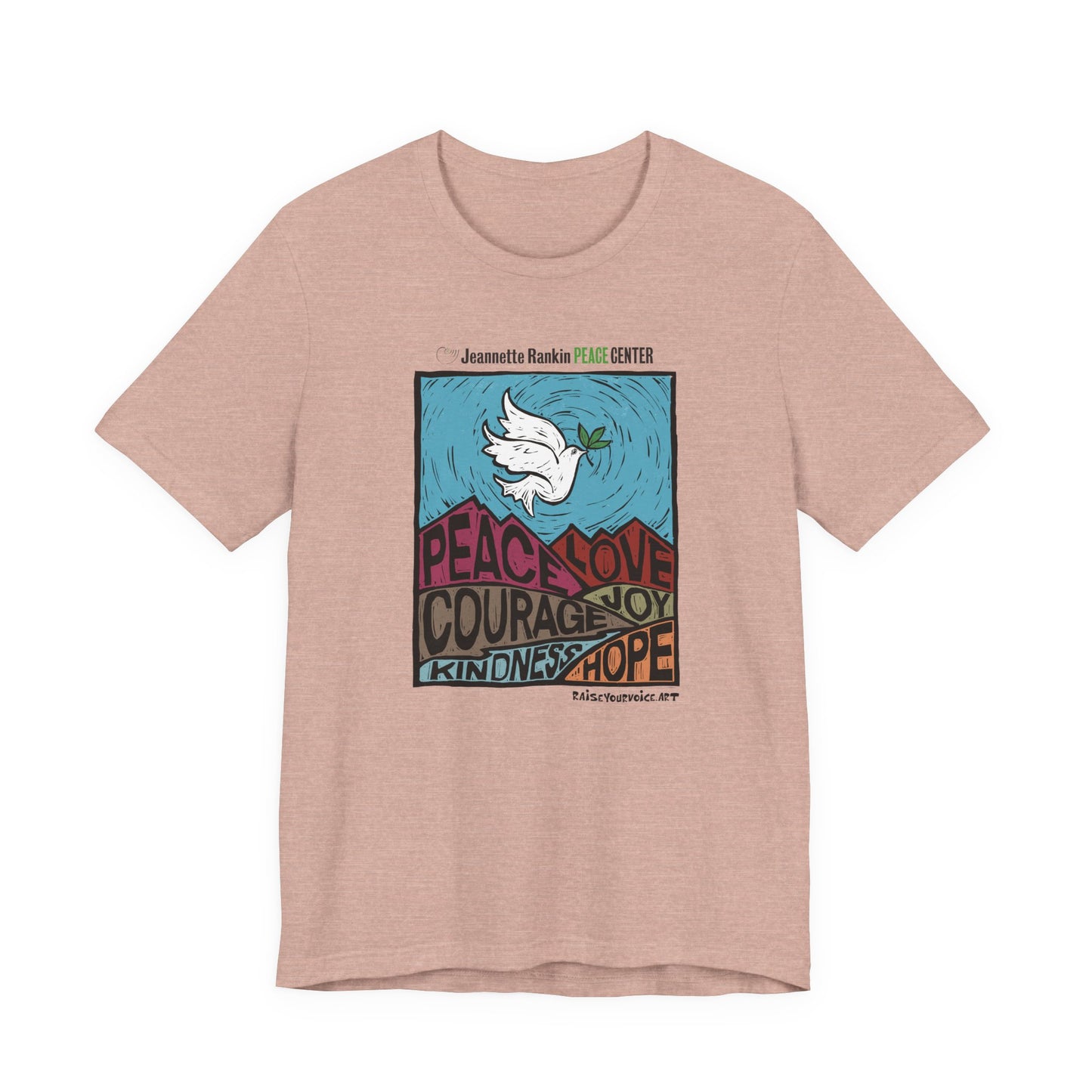 Jeannette Rankin Peace Center Unisex Jersey Short Sleeve Tee