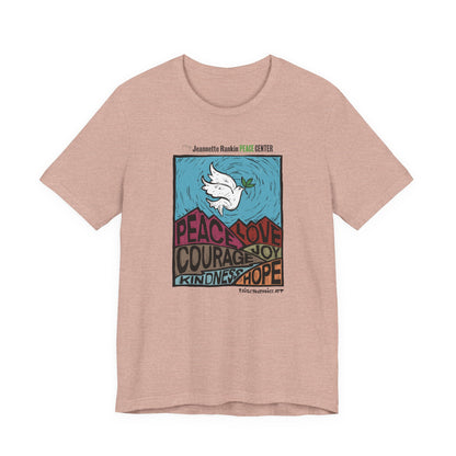 Jeannette Rankin Peace Center Unisex Jersey Short Sleeve Tee