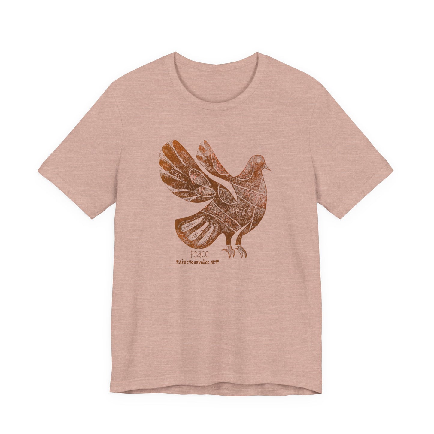 Peace Pigeon Graphic Tee - Unisex Jersey Short Sleeve T-Shirt