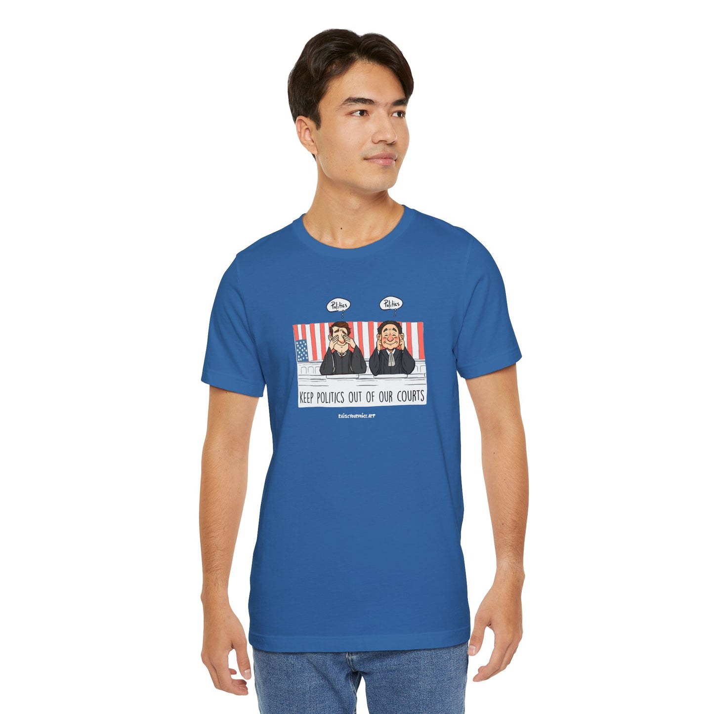 Keep Politics out of Court, unisex tee