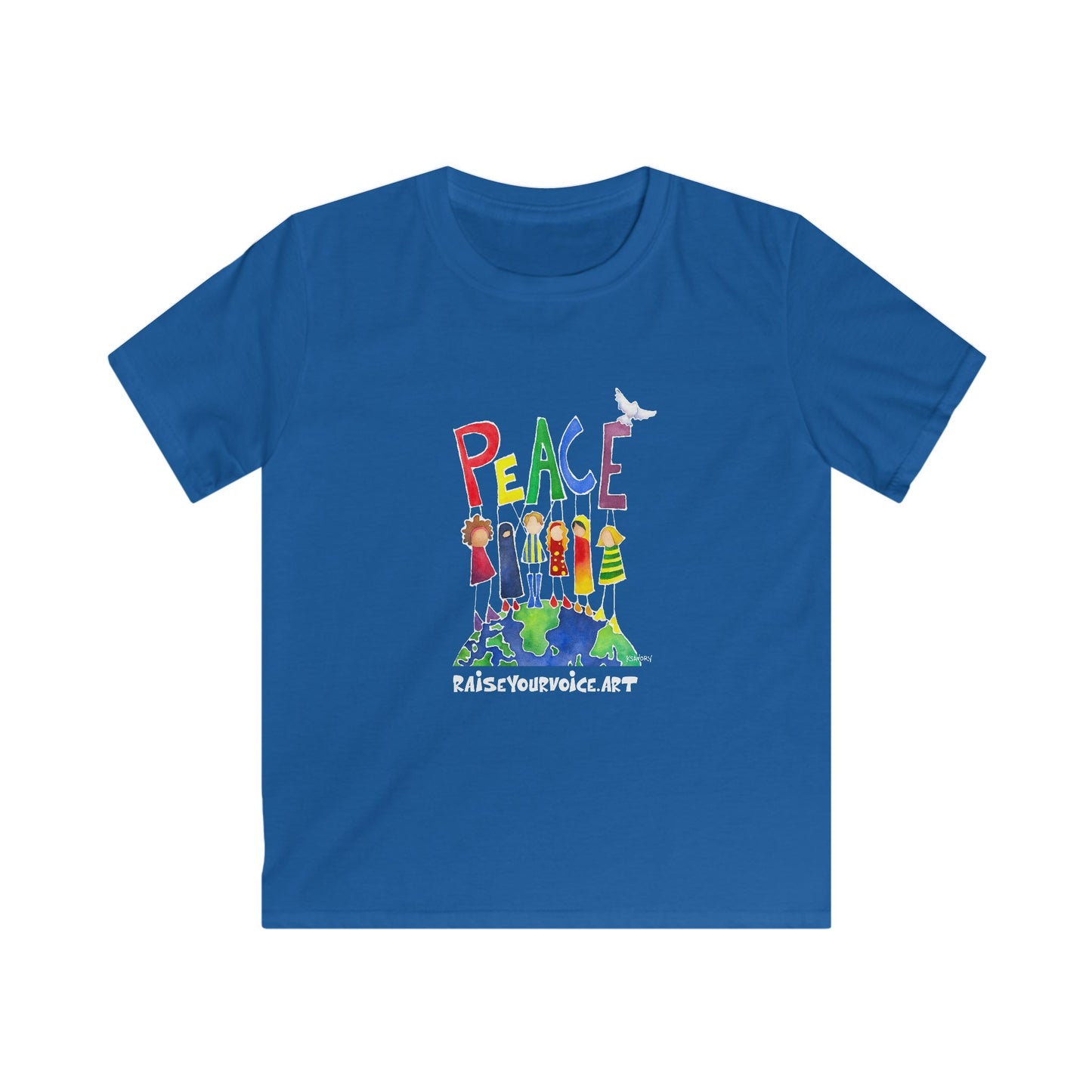 Peace on Earth - Kids Peace Softstyle Tee