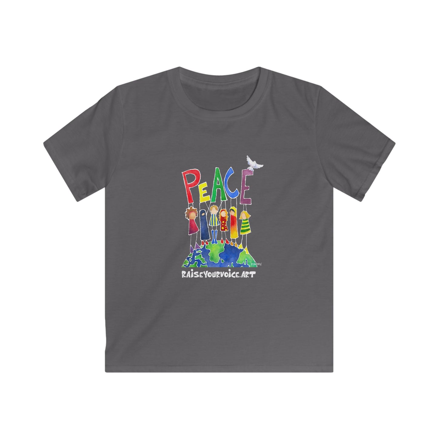 Peace on Earth - Kids Peace Softstyle Tee