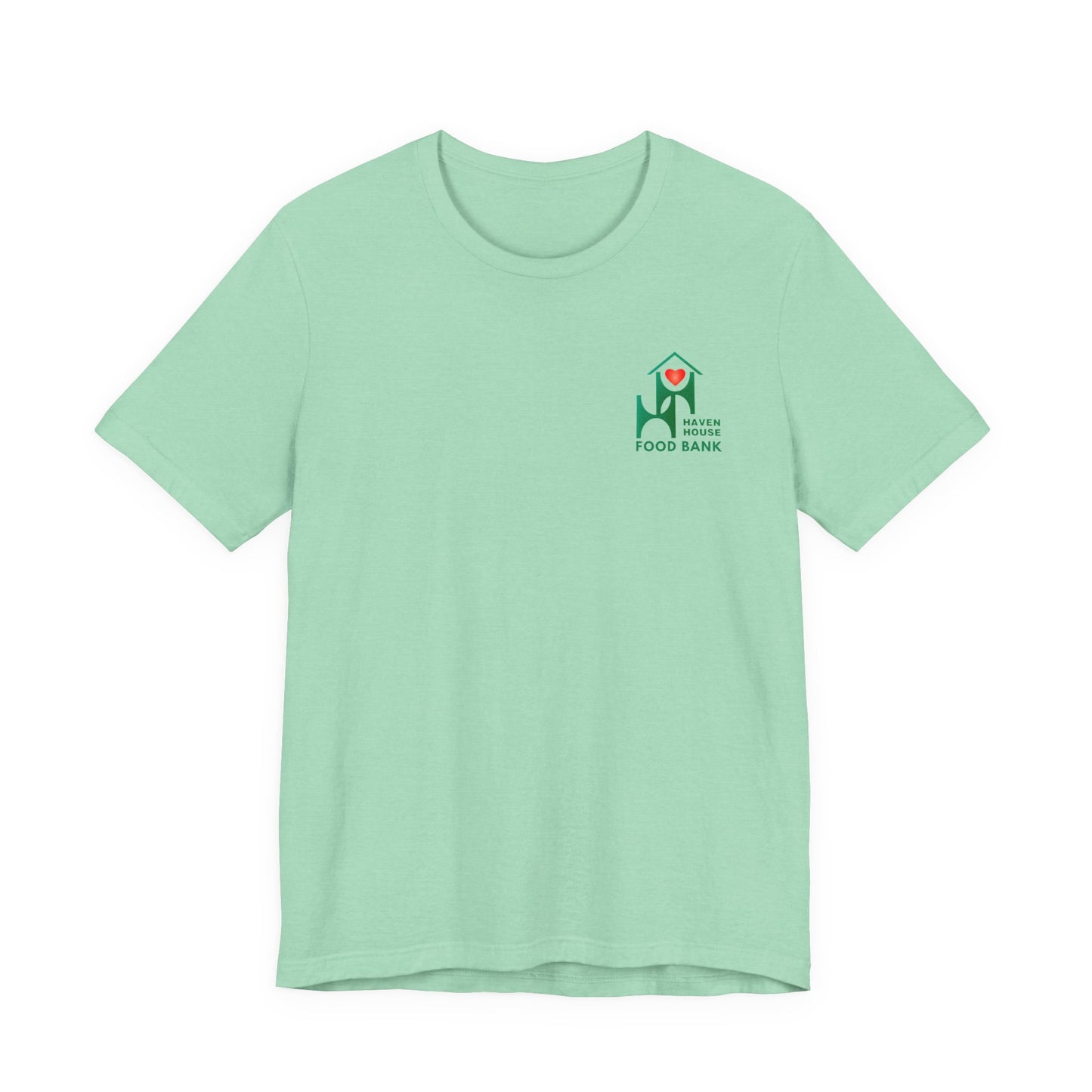 I support Haven House Food Bank – for all who enter, unisex tee