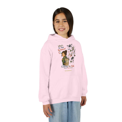 What's in Your Backpack?  Youth Heavy Blend Hooded Sweatshirt