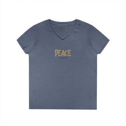 Peace - women's v-neck tee