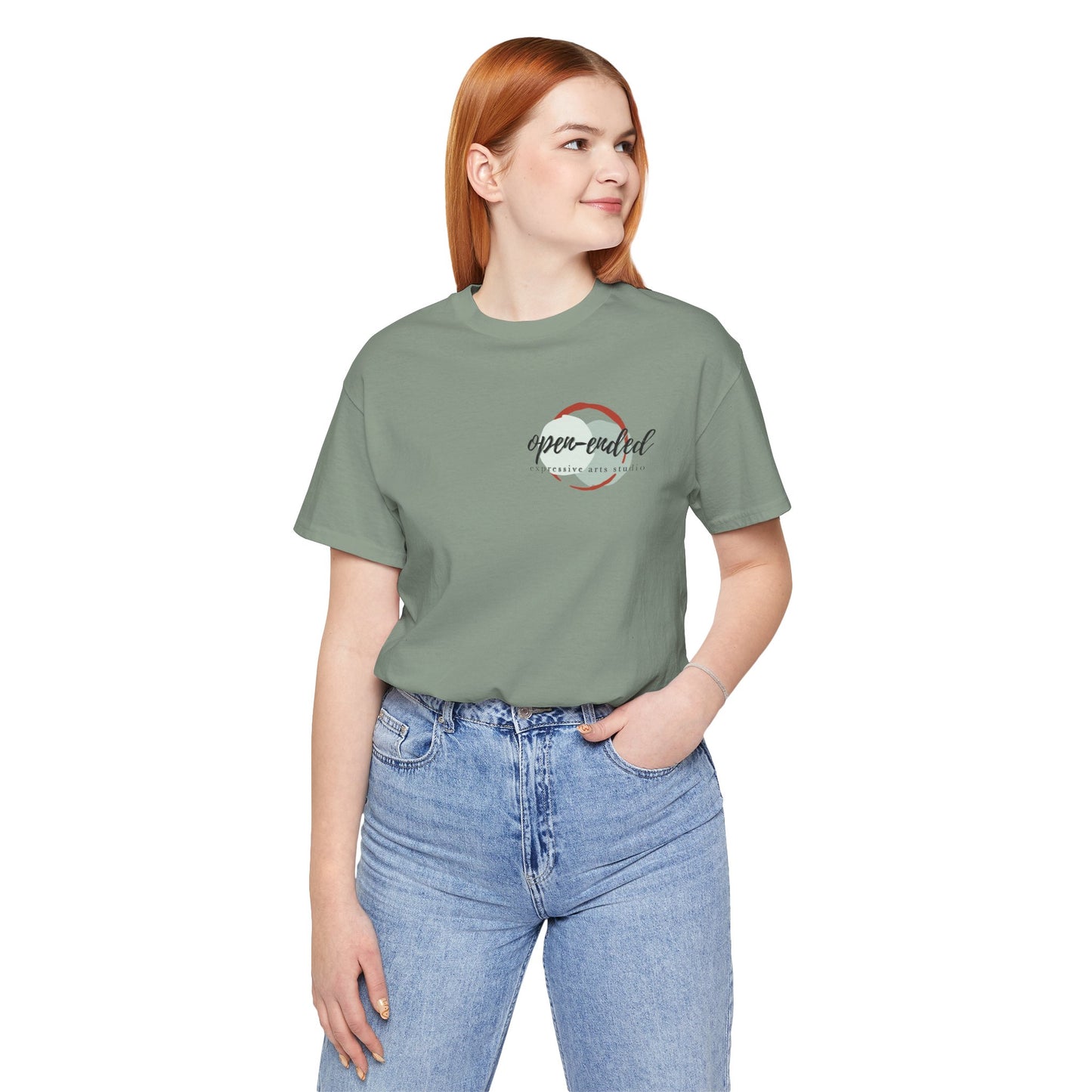 Open Ended Expressive Arts Studio, Unisex Jersey Short Sleeve Tee
