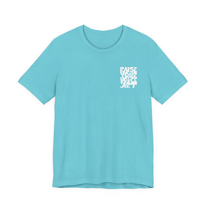 The Montana Plan, Ballot Box, image on the back, Unisex Jersey Short Sleeve Tee
