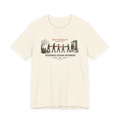Neighbors Feeding Neighbors, Stevi Food Program, Unisex Jersey Short Sleeve Tee