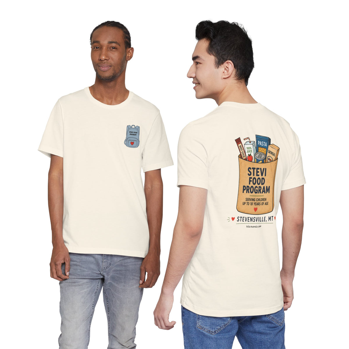 Stevi Food Program Grocery Bag – Unisex Jersey Short Sleeve Tee