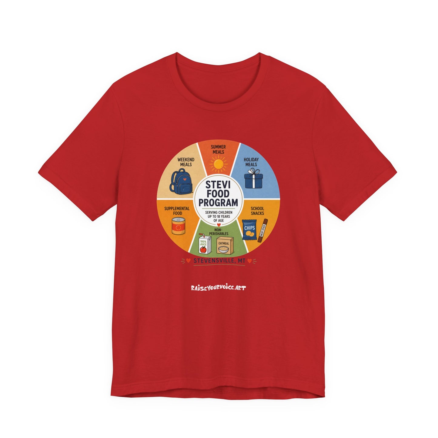 Stevi Food Program – Unisex Jersey Short Sleeve Tee