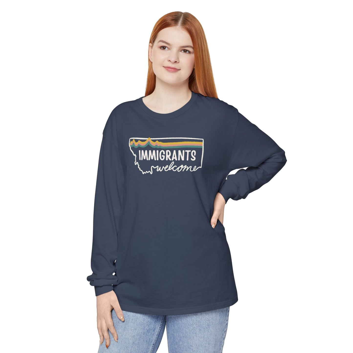 Soft Landing Missoula - 10 Years Welcome, unisex long sleeve tee.