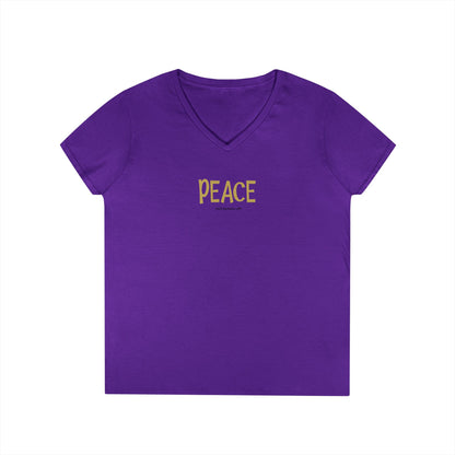 Peace - women's v-neck tee