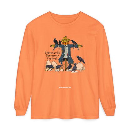 Stevensville Scarecrow Festival – Unisex Garment-dyed Long Sleeve T-Shirt
