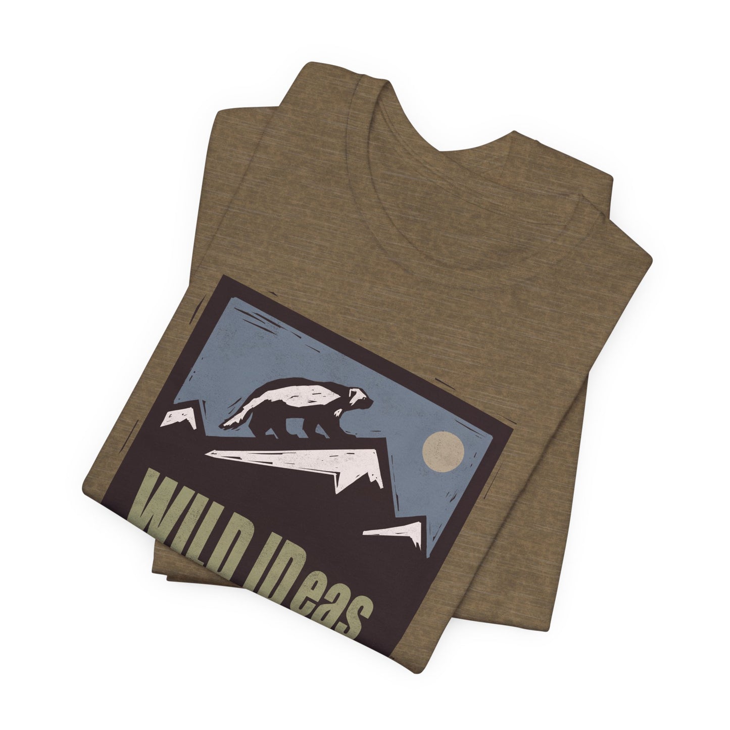 Wild Ideas Mountain Scene, unisex tee.