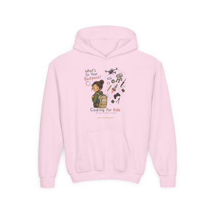 What's in Your Backpack?  Youth Heavy Blend Hooded Sweatshirt