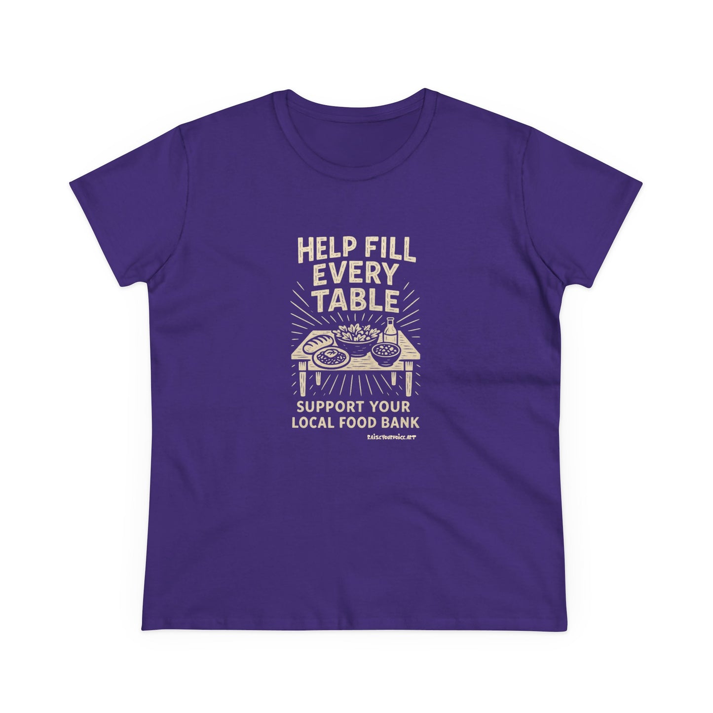 Help Fill Every Table Food Insecurity Awareness Women's Tee