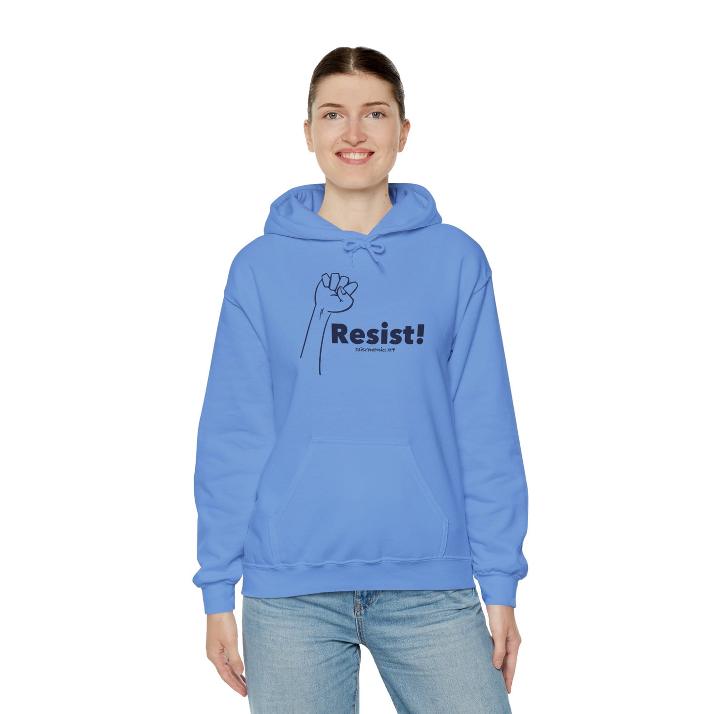 Resist! Unisex Heavy Blend Hooded Sweatshirt - Empowerment Apparel