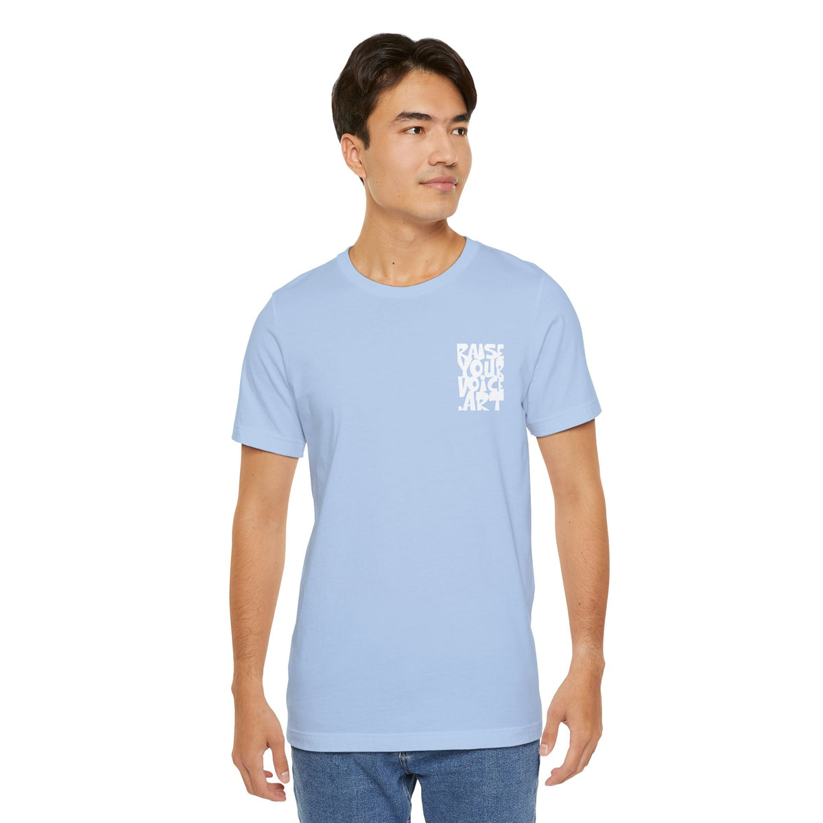 The Montana Plan, Who Do They Work For?, image on the back, Unisex Jersey Short Sleeve Tee