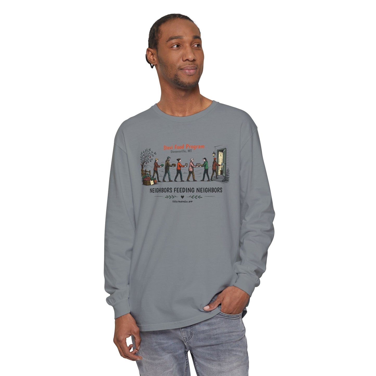 Stevi Food Program, Neighbors Feeding Neighbors - Unisex Long Sleeve