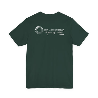 Soft Landing Missoula - 10 Years Welcome, unisex tee.