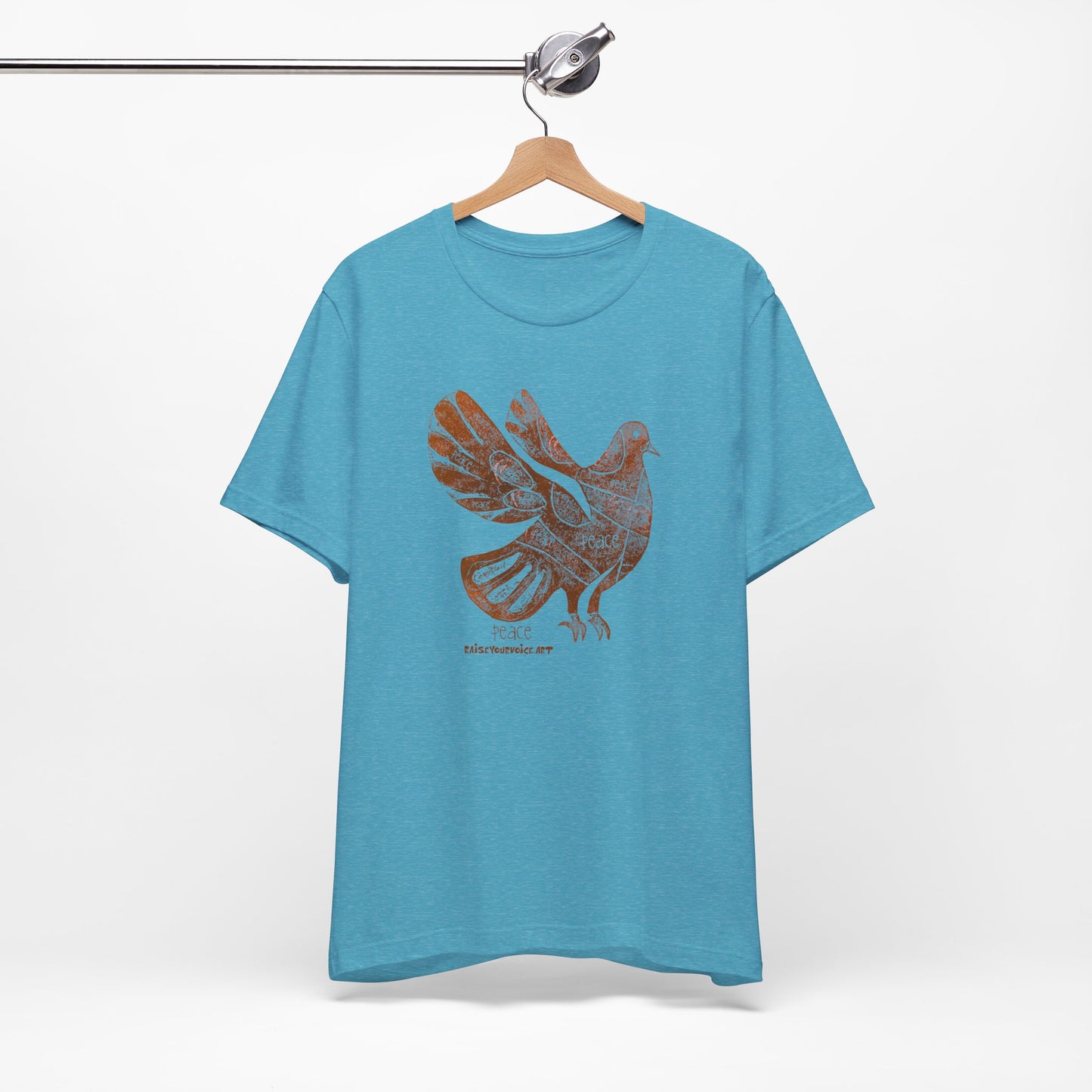 Peace Pigeon Graphic Tee - Unisex Jersey Short Sleeve T-Shirt