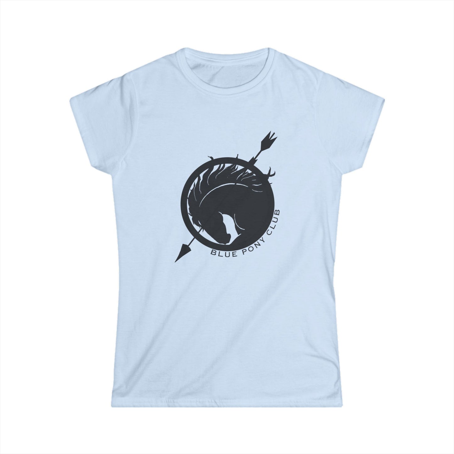 The Blue Pony Club - women's  Softstyle Tee - Blue Pony Club & Equality Messages