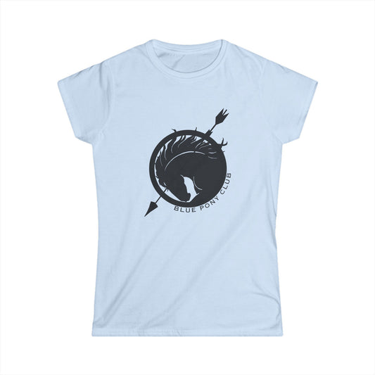 The Blue Pony Club - women's  Softstyle Tee - Blue Pony Club & Equality Messages
