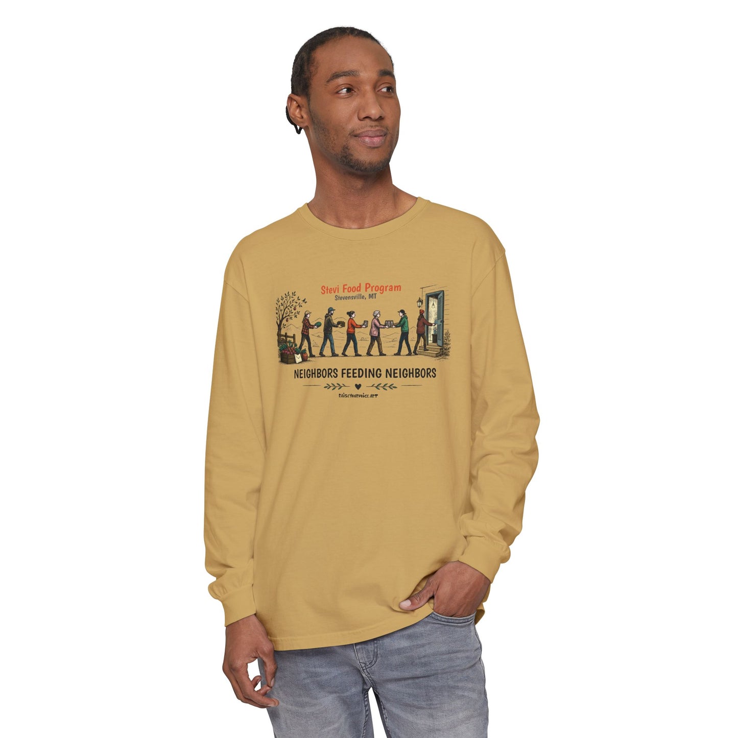 Stevi Food Program, Neighbors Feeding Neighbors - Unisex Long Sleeve