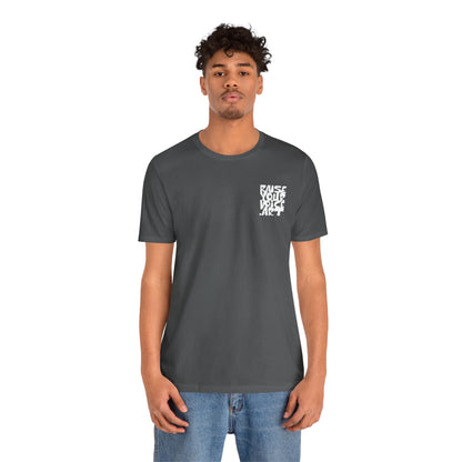 No Sheep Creek Mine, Don’t Pollute the Root, image on the back, Unisex Jersey Short Sleeve Tee