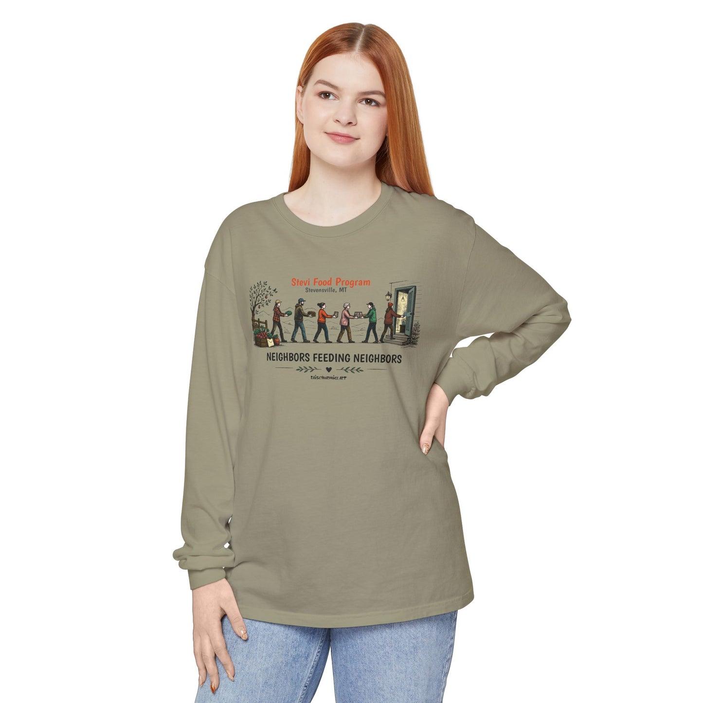 Stevi Food Program, Neighbors Feeding Neighbors - Unisex Long Sleeve