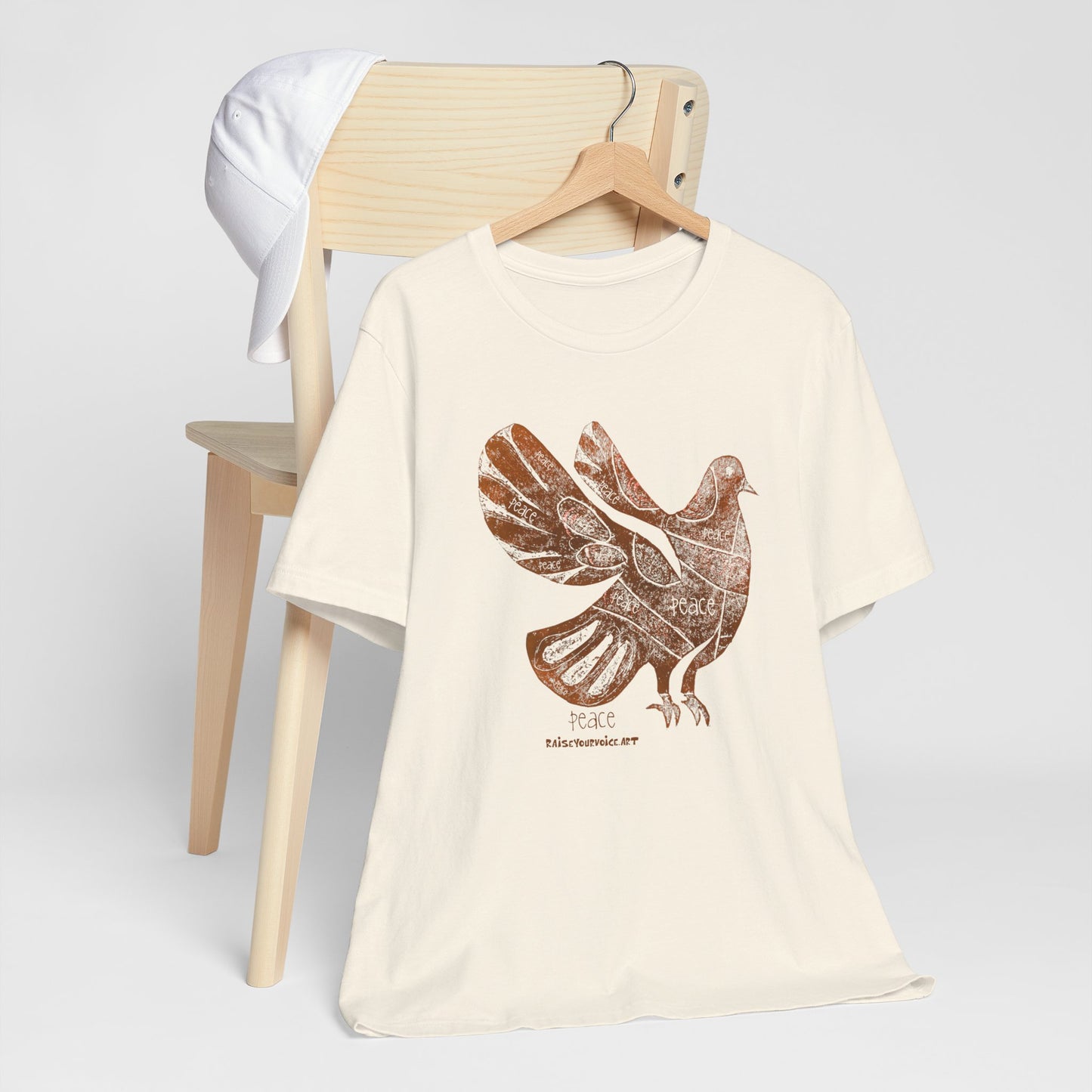 Peace Pigeon  Graphic Tee, Boho Style Clothing