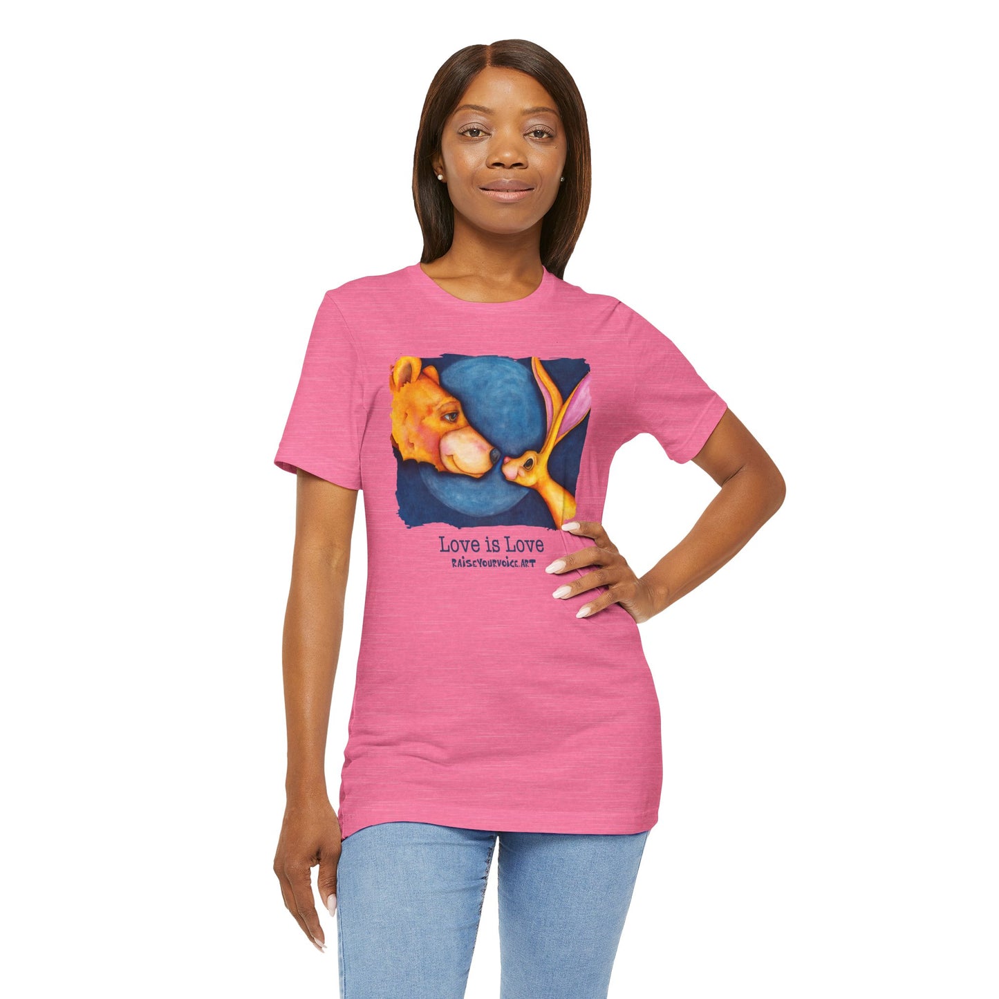 Love is Love Unisex Jersey Tee - Cute Animal 'Lovers' Shirt