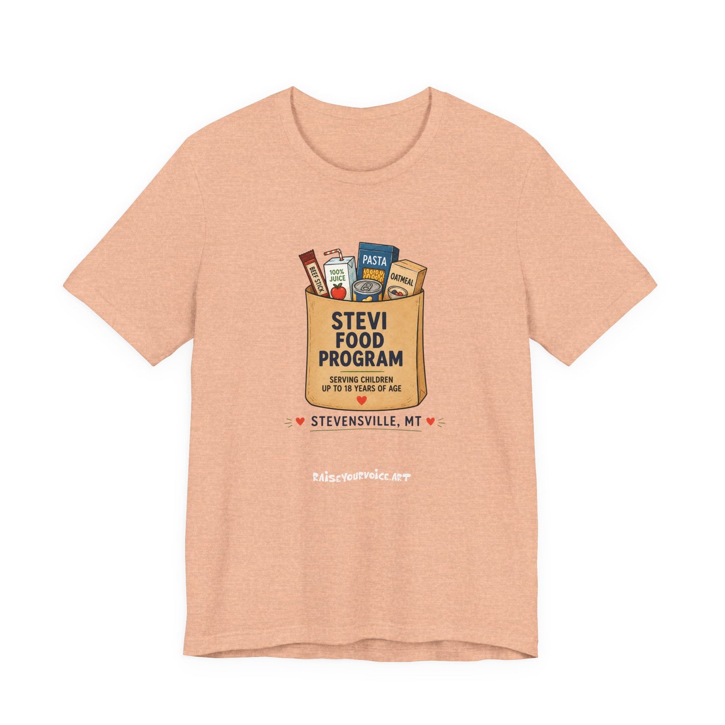 Stevi Food Program Grocery Bag – Unisex Jersey Short Sleeve Tee
