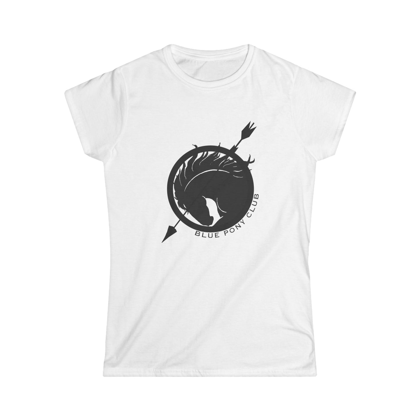 The Blue Pony Club - women's  Softstyle Tee - Blue Pony Club & Equality Messages