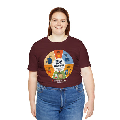 Stevi Food Program in the round – Unisex Jersey Short Sleeve Tee