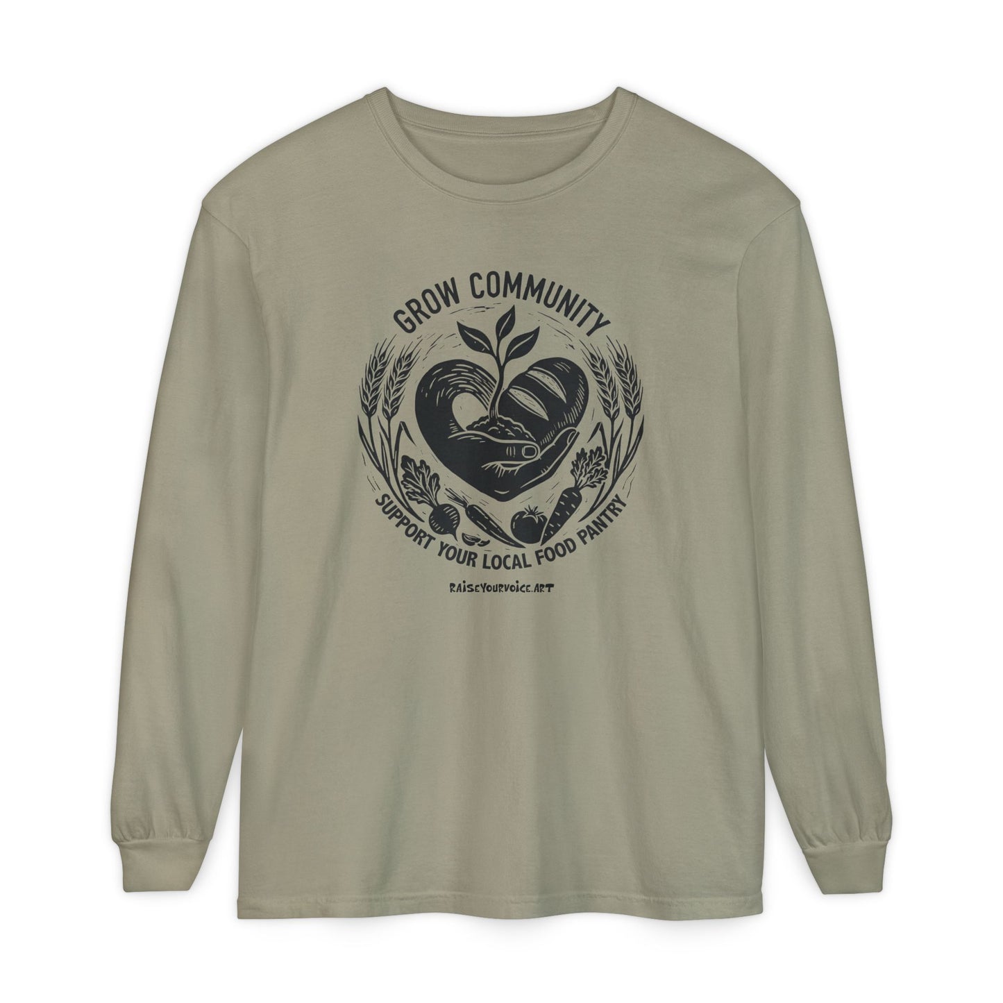 Grow Community Food Security Awareness Unisex Long Sleeve Tee