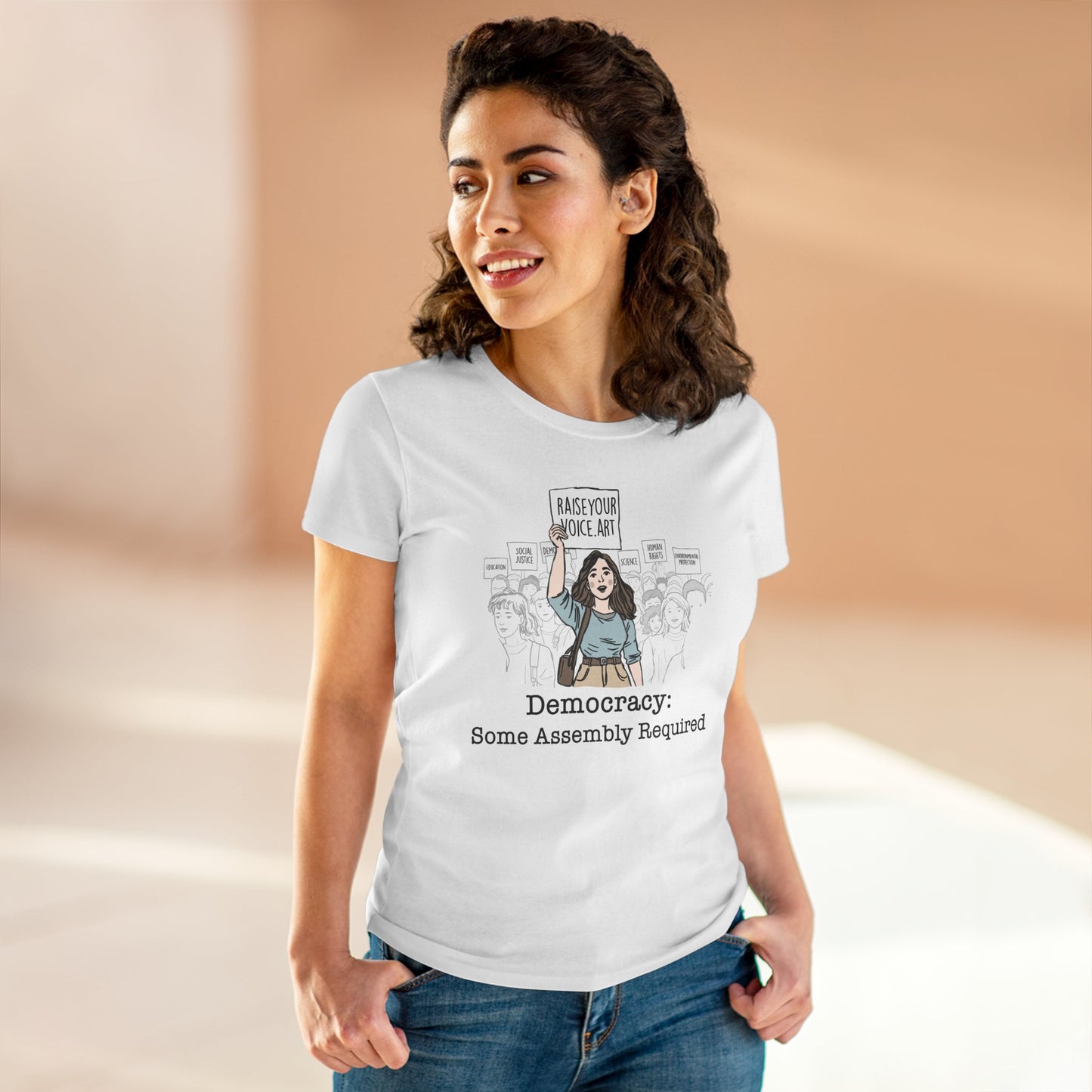 Democracy:  Some Assembly Required, Women's Tee