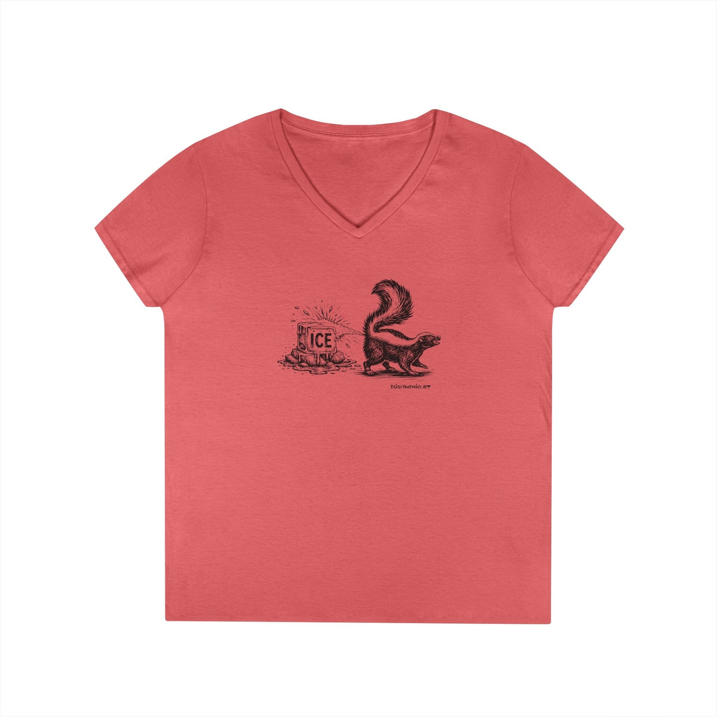 Methods of Resistance: Public Shaming, skunks against ice, womens tee