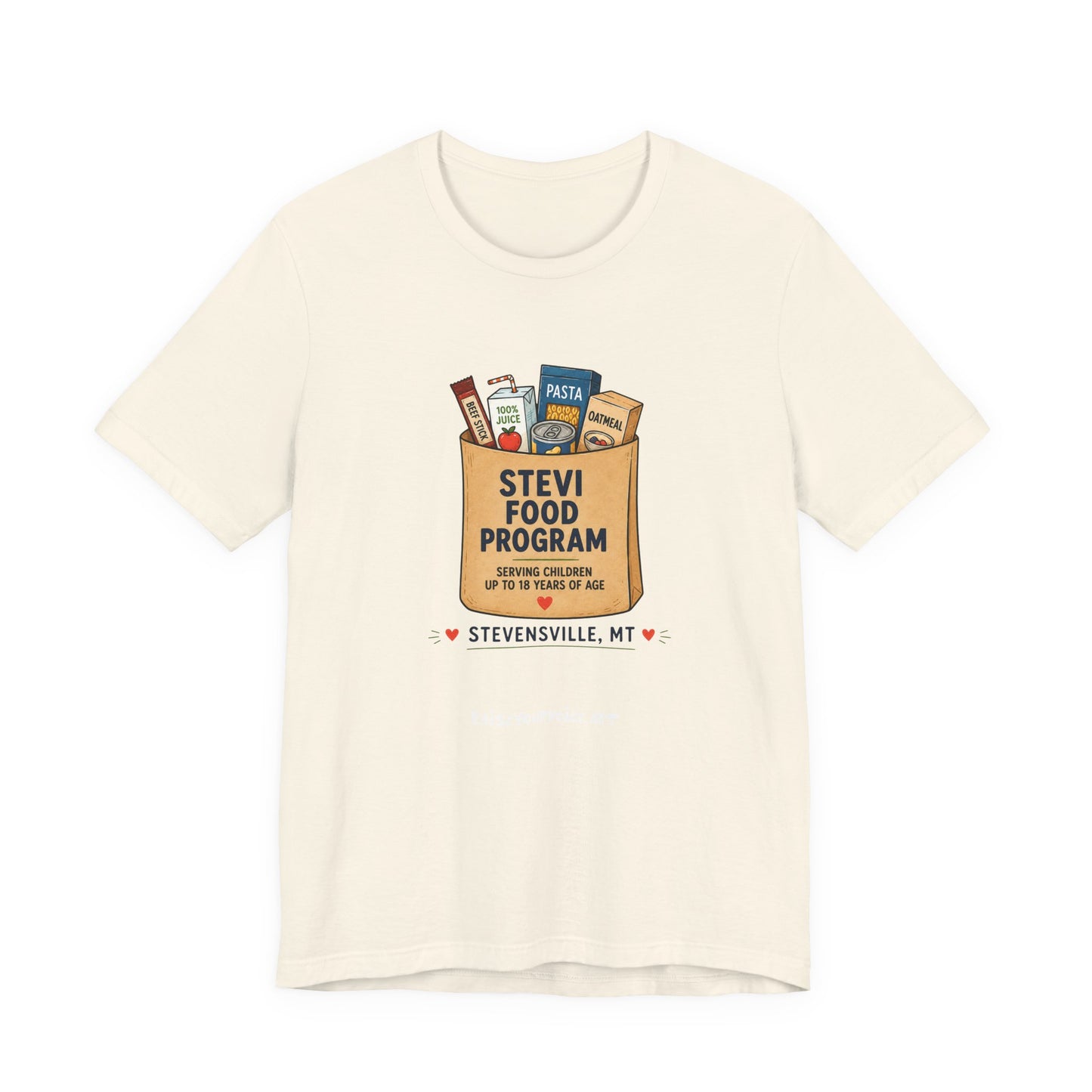 Stevi Food Program Grocery Bag – Unisex Jersey Short Sleeve Tee