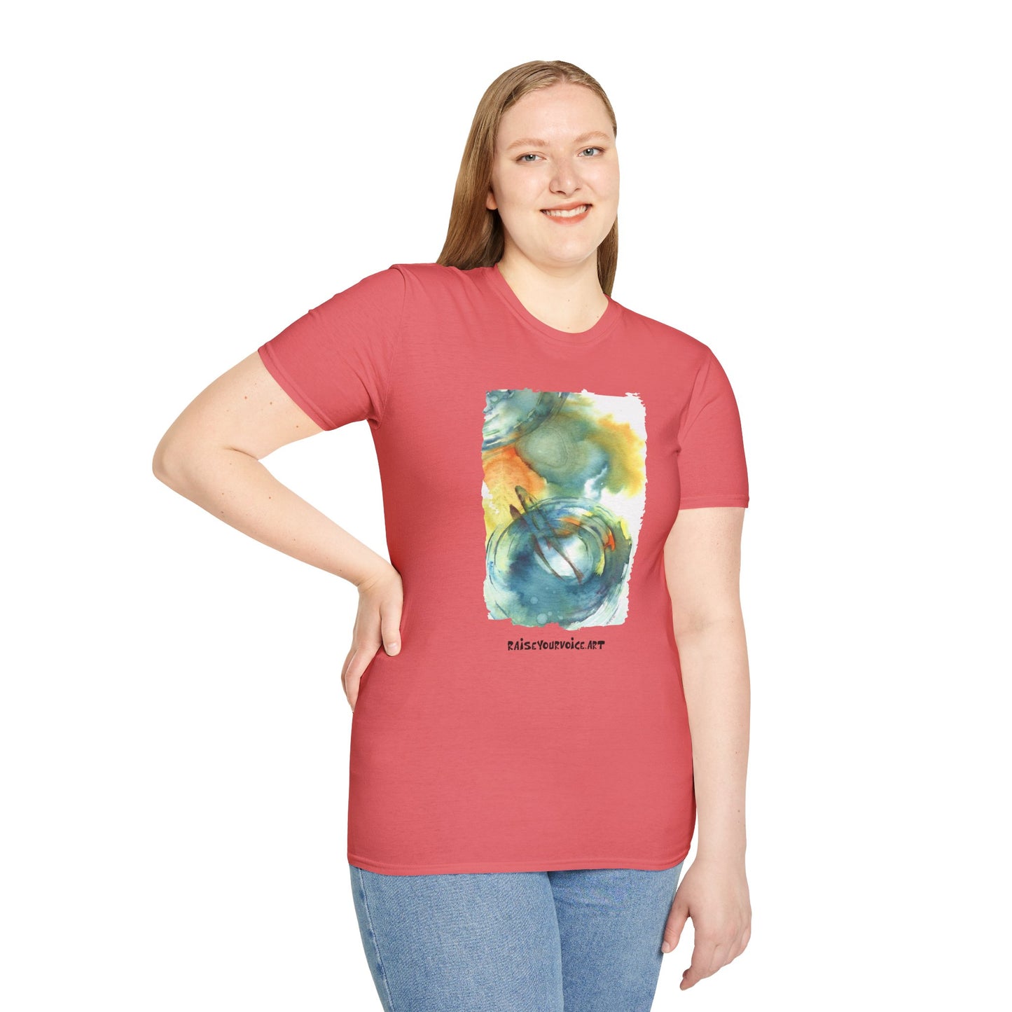 T-shirt for the fish lover, Eco-Friendly Artistic Watercolor T-Shirt | Raise Your Voice