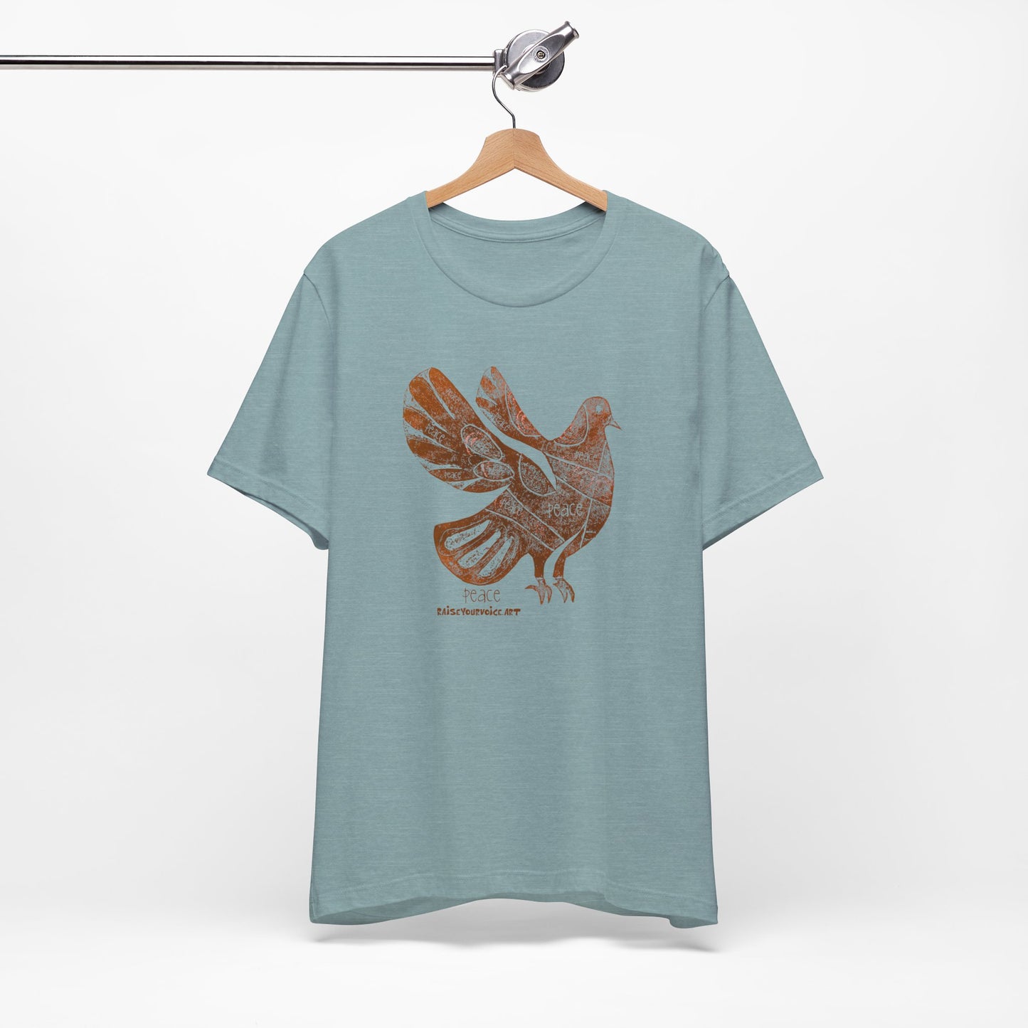 Peace Pigeon Graphic Tee - Unisex Jersey Short Sleeve T-Shirt