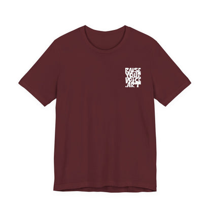 Montana Plan Ballot Box, image on back, unisex tee